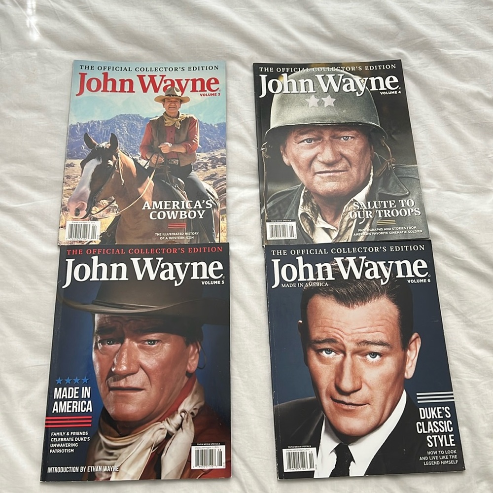 John Wayne - 4 Collector’s Magazines
